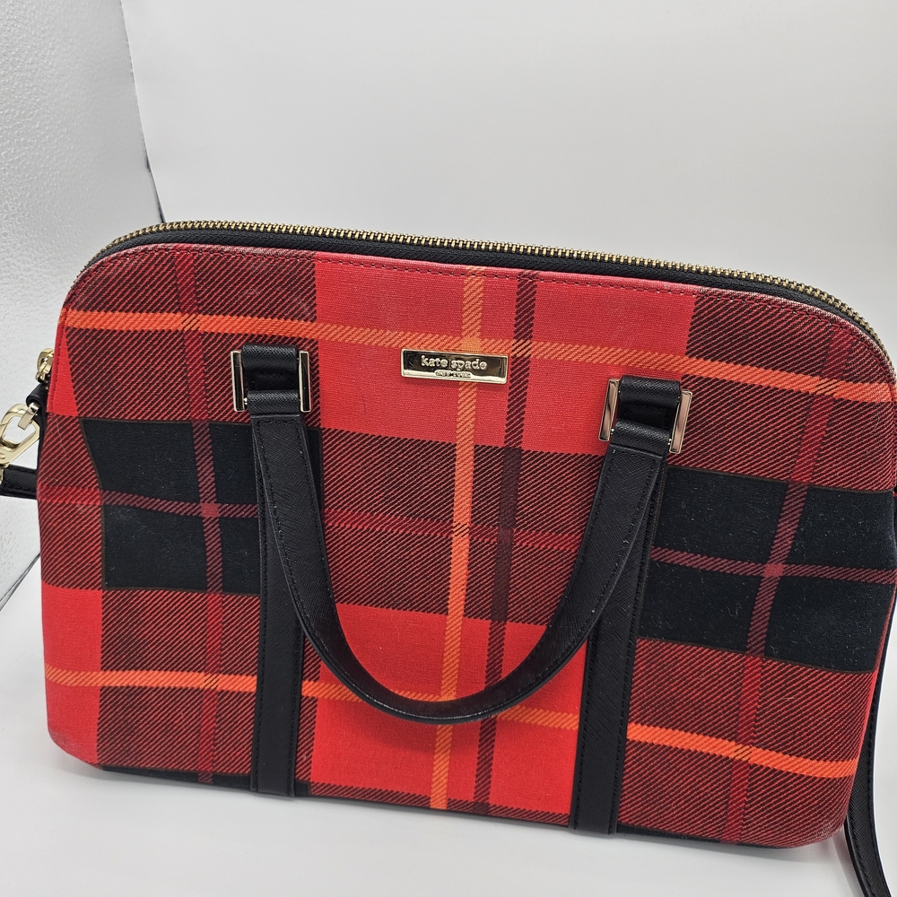 Kate Spade Red and Black Plaid Women's Bag